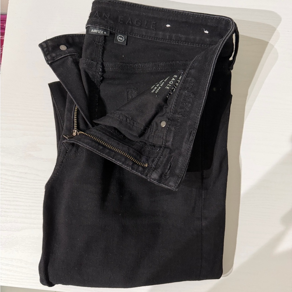 American Eagle men’s Athletic Skinny Black Jeans size 32x32 - Picture 6 of 9